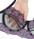 ست شورت و سوتین توری فنردار Lavender لوندر گلدوزی کد 1069