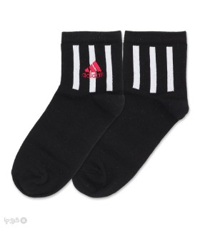 جوراب نیم ساق گلدوزی کد 80002 طرح Adidas