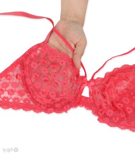 ست شورت و سوتین توری فنردار Barone بارون گلدوزی کد 345 مدل 055