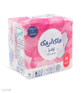 نوار بهداشتی بالدار خیلی نازک مشبک MyLady مای لیدی مدل Instant Dry متوسط - بسته 10 عددی