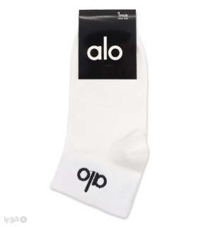 خرید جوراب مچی اسپرت گلدوزی کد 24508 طرح Alo