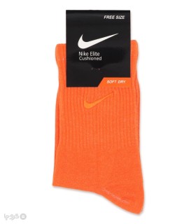 جوراب ساقدار اسپرت کش انگلیسی گلدوزی طرح Nike طیف زرد