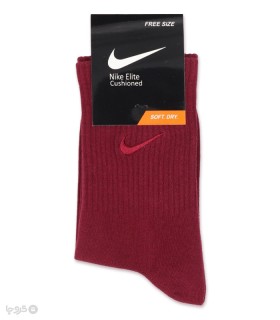 خرید جوراب ساقدار اسپرت کش انگلیسی گلدوزی طرح Nike طیف قرمز