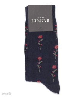 جوراب ساقدار مردانه بارکد طرح Night Rose
