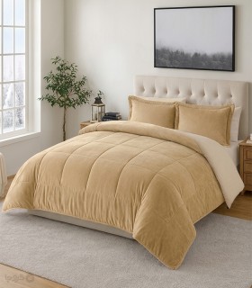 خرید سرویس روتختی مخمل NopeHome نوپه هوم طرح مربعی ساده