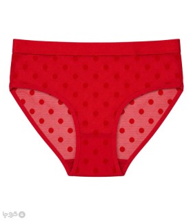 شورت زنانه اسلیپ میسپل کد 1340 طرح توری خال خالی