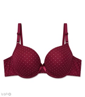 سوتین اسفنجی جکدار خال خالی کد 716