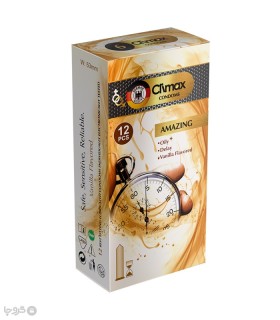 خرید کاندوم تاخیری کلایمکس مدل Amazing رایحه وانیل -  بسته 12 عددی