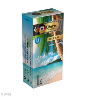 خرید کاندوم استوایی تاخیری کلایمکس مدل Tropical رایحه استوایی -  بسته 12 عددی