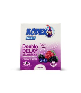 کاندوم تاخیری ناچ کدکس Nach Kodex مدل Double Delay - بسته 3 عددی