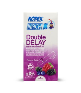 کاندوم تاخیری ناچ کدکس Nach Kodex مدل Double Delay - بسته 10 عددی