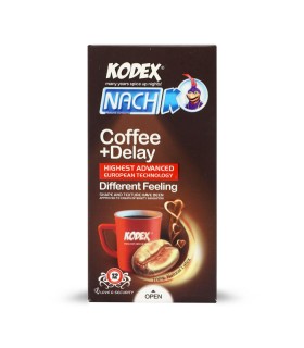 کاندوم بسیار نازک تاخیری ناچ کدکس Nach Kodex مدل Coffee - بسته 12 عددی