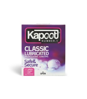 کاندوم نازک کاپوت Kapoot مدل Classic Lubricated - بسته 3 عددی