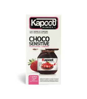 کاندوم نازک کاپوت Kapoot مدل Choco Sensitive - بسته 12 عددی