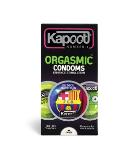 کاندوم تحریک کننده تاخیری کاپوت Kapoot مدل Orgasmic - بسته 12 عددی