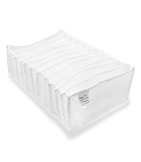 نظم دهنده کشو سایز 12×24×38 سانتی متر سفید - 11 پاکت