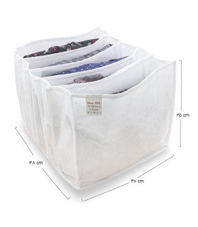 نظم دهنده کشو سایز 25×30×38 سانتی‌متر سفید - 5 پاکت