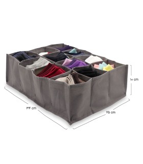 نظم دهنده کشو سایز 10×25×34 سانتی متر خاکستری