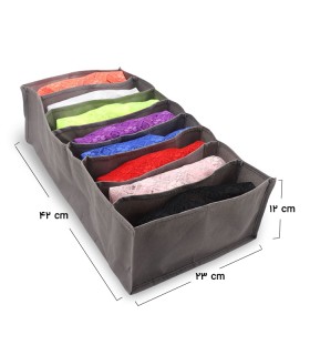خرید نظم دهنده کشو کد 371 ابعاد 12×23×42 سانتی متر سایز M خاکستری