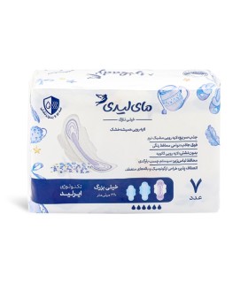 نوار بهداشتی بالدار خیلی نازک مشبک MyLady مای لیدی مدل Instant Dry خیلی بزرگ - بسته 7 عددی